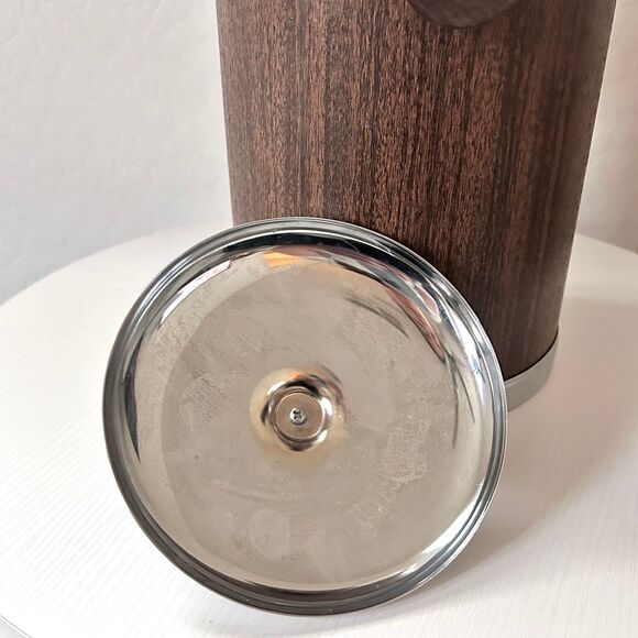 Kromex ice bucket, Faux Wooden Ice Bucket, Vintage Ice Bucket, Plastic Ice Pale - Picture 7 of 9